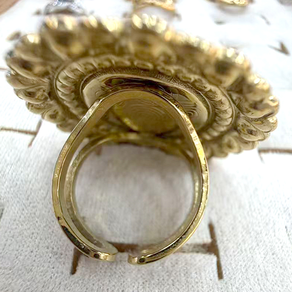 Anillo cama feo hipoalergénico de acero inoxidable 05 - Imagen 3